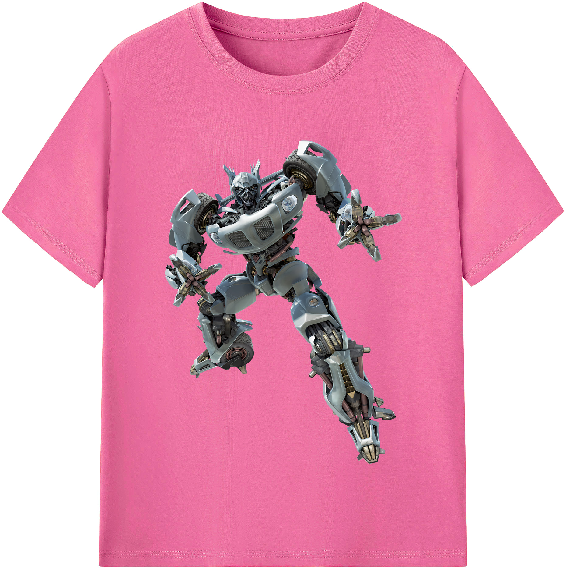 （画像用） Transformers トランスフォーマー レディースカジュアルプリントTシャツ（綿100％）